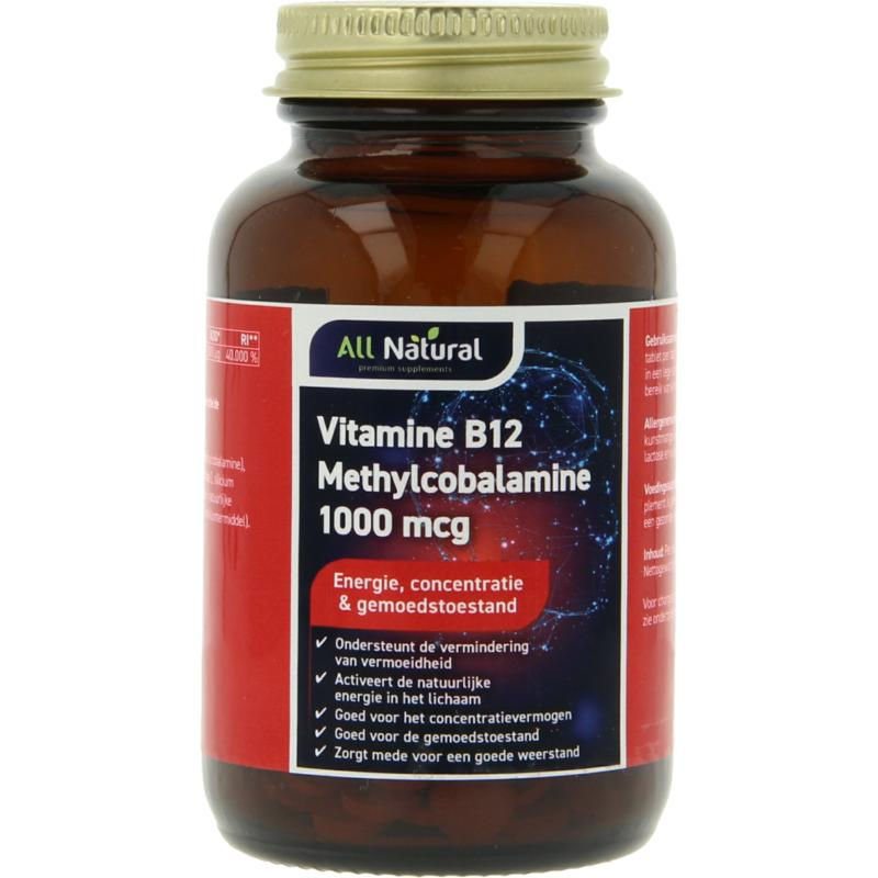 All Natural Vitamine B12 1000mcg methylcobal