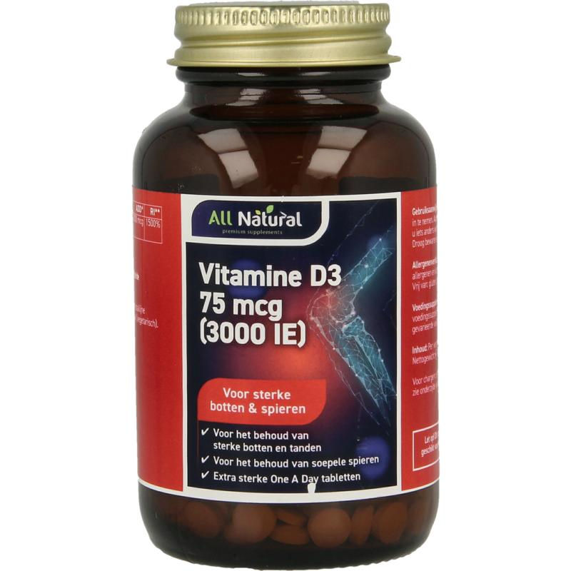 All Natural Vitamine D3 75mcg