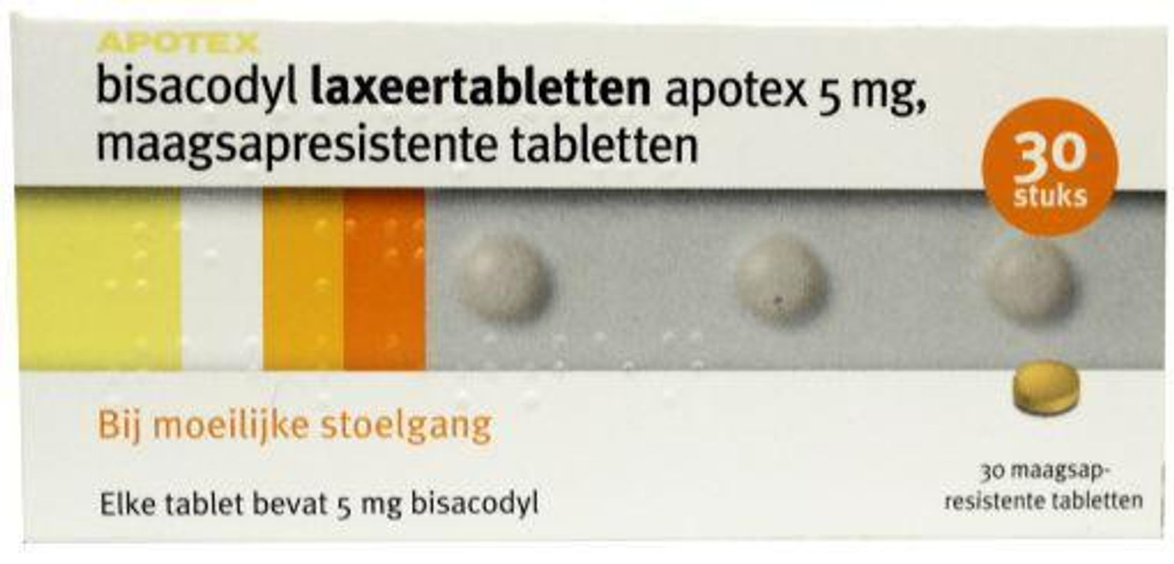 Apotex Bisacodyl 5mg
