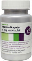 Apotex Vitamine D fruit 10mcg kauwtablet