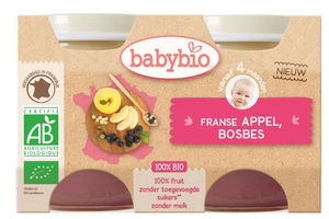 Dessert appel bosbes 130 gram bio