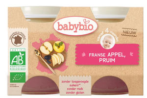 Dessert appel pruim 130 gram bio