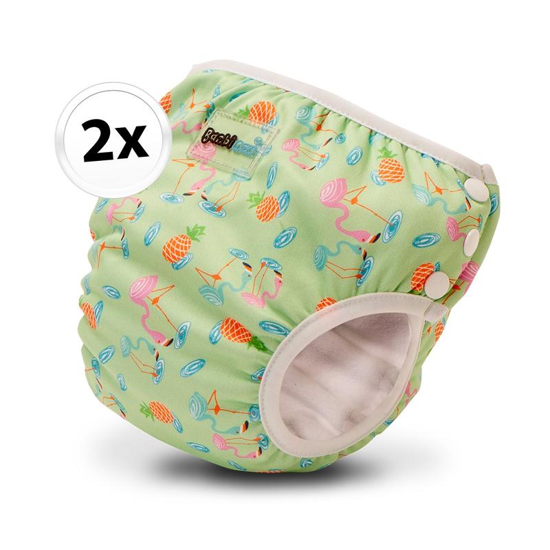 Zwemluier & oefenbroek flamingo S