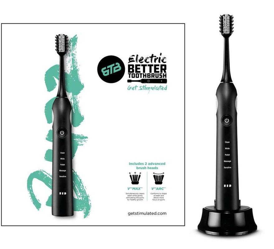 Bettertoothbrush Electric zwart