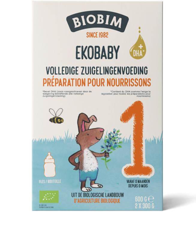 Biobim Ekobaby 1 volledige zuigelingenvoeding 0+ mnd bio