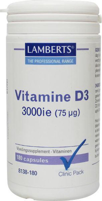Clinicpacks Vitamine D3 3000IE/75mcg