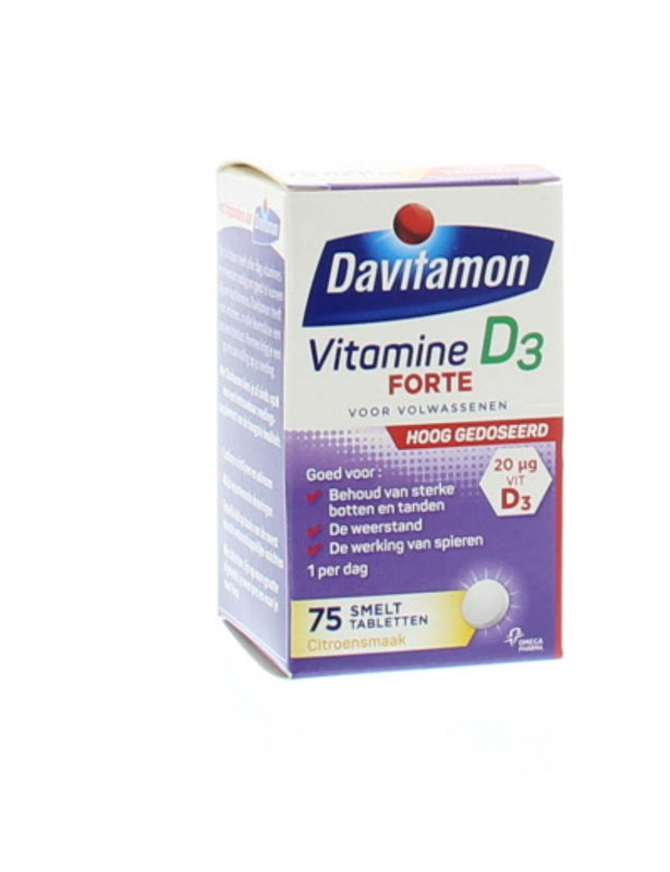 Davitamon Vitamine D3 forte smelttablet