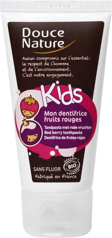 Douce Nature Kindertandpasta rood fruit bio