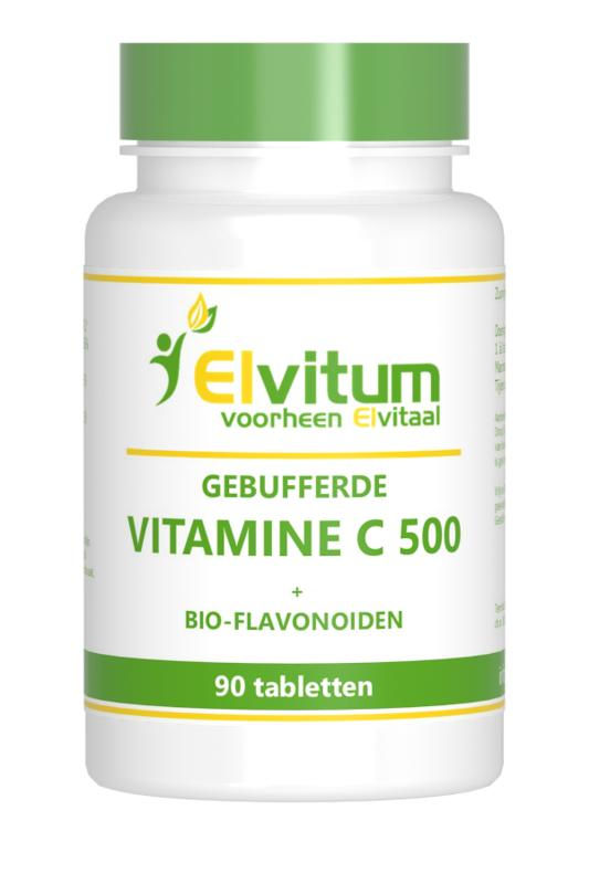 Elvitaal/elvitum Gebufferde vitamine C 500mg