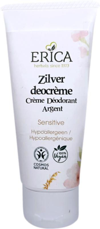 Erica Deodorant creme zilver sensitive