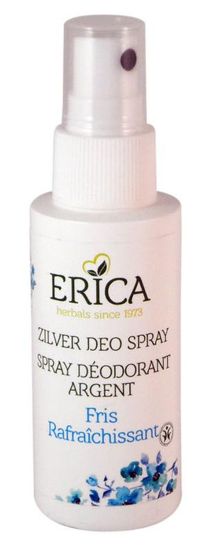 Zilver deodorant spray fris