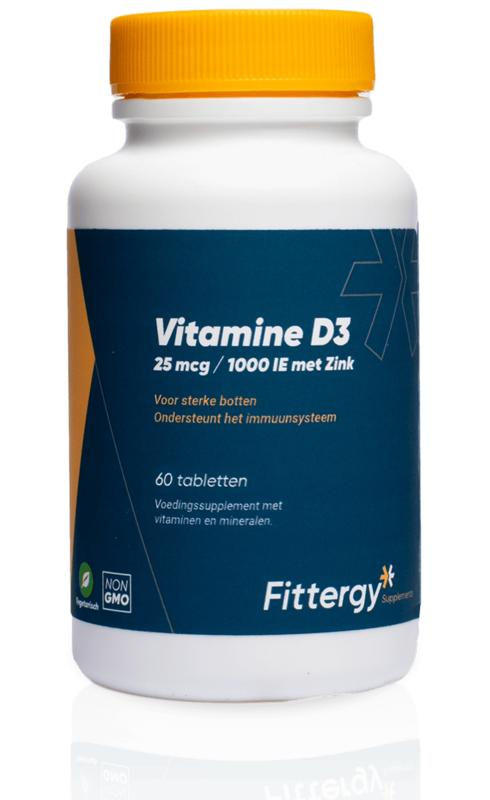 Fittergy Vitamine D3 25 mcg met zink