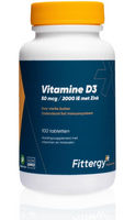 Fittergy Vitamine D3 50 mcg met zink
