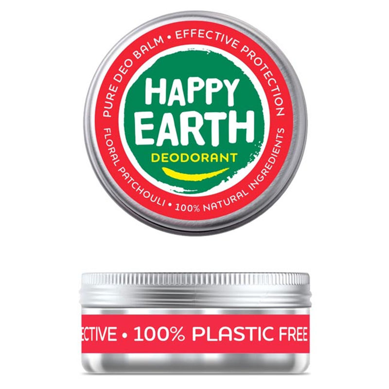 Happy Earth Deodorant balm floral patchouli