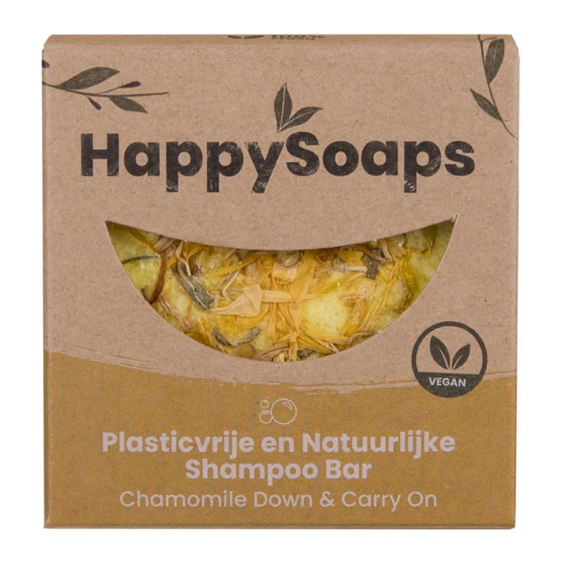 Happysoaps Shampoo bar chamomile down & carry on