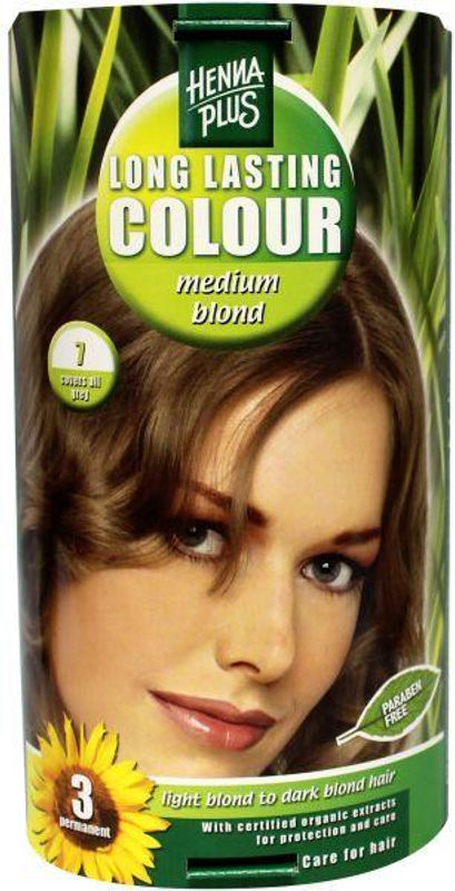 Henna Plus Long lasting colour 7 medium blond
