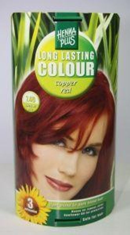 Henna Plus Long lasting colour 7.46 copper red