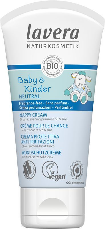 Lavera Baby en kinder sensitiv nappy cream EN-FR-IT-DE