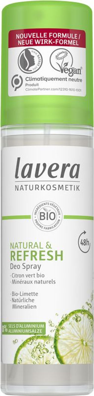 Deodorant spray natural & refresh bio FR-DE