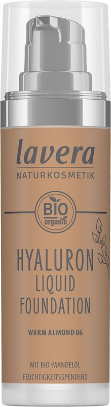 Lavera Hyaluron liquid foundation warm almond 06 bio