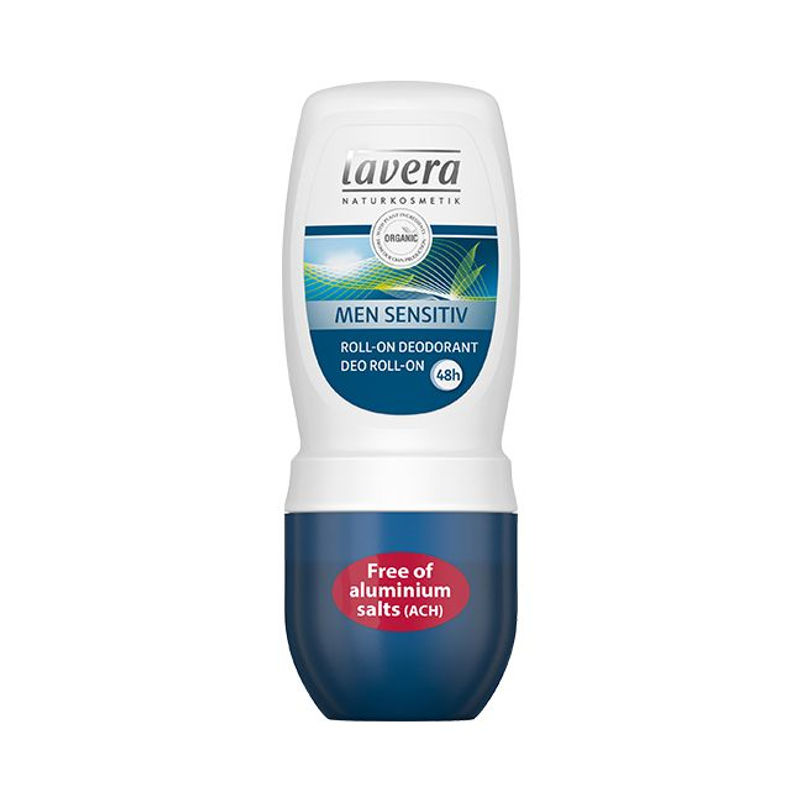 Lavera Men Sensitiv deodorant roll-on bio EN-FR-IT-DE