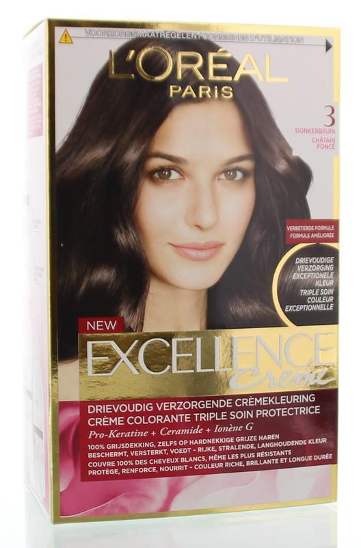 Loreal Excellence 3 donkerbruin