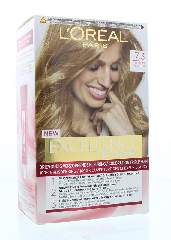 Loreal Excellence creme 7.3 goudblond
