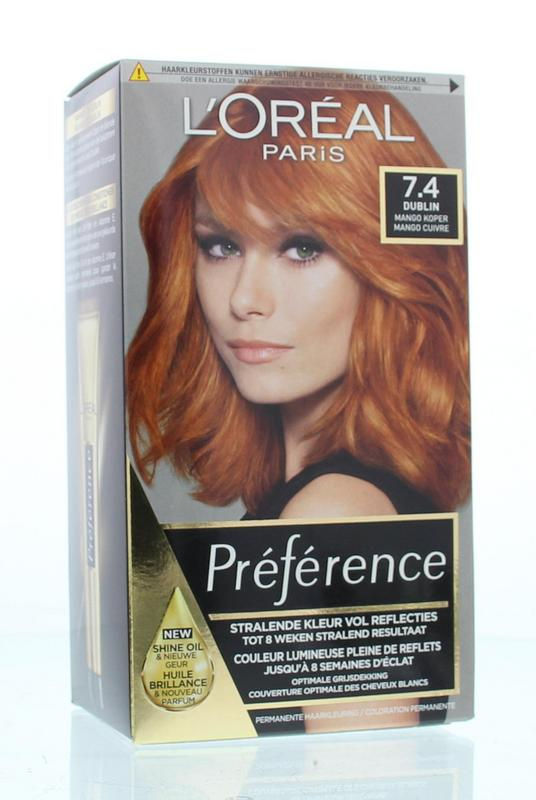 Loreal Feria preference 7.4 Dublin mango koper