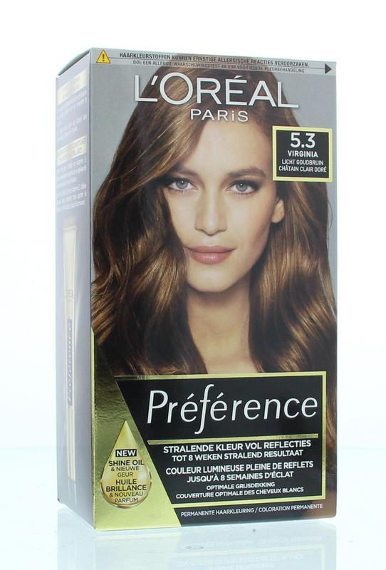 Loreal Preference 5.3 virgin licht goudbruin