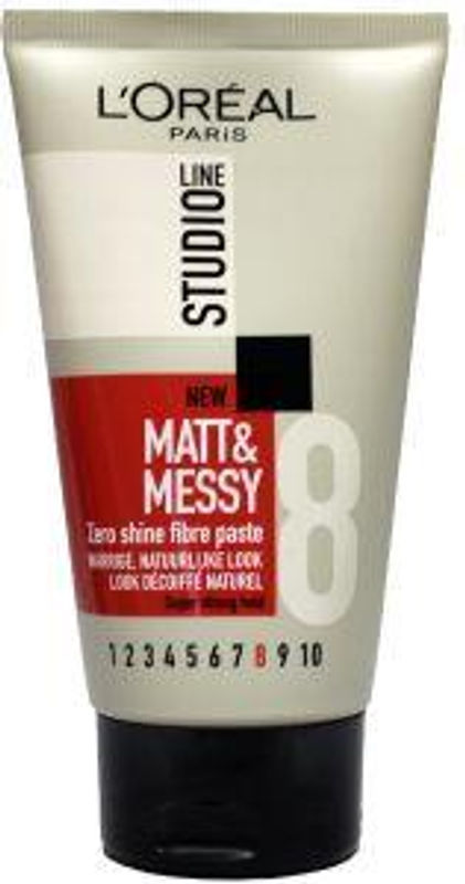 Loreal Studio line matt & messy shine free fibre paste