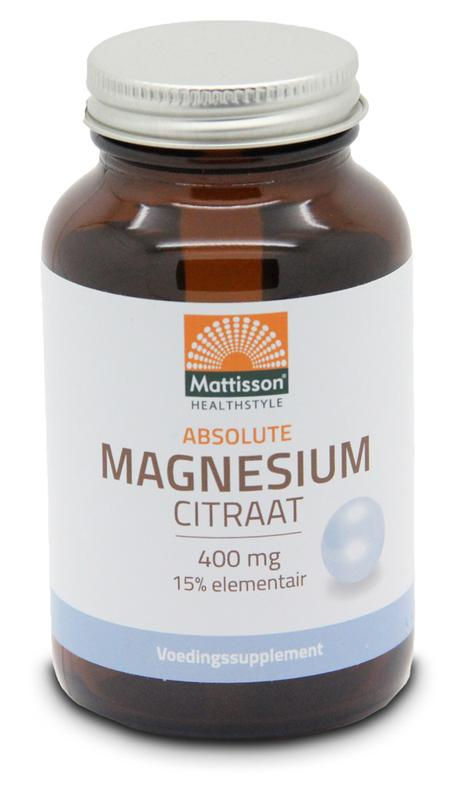 Mattisson Absolute magnesium citraat 400mg