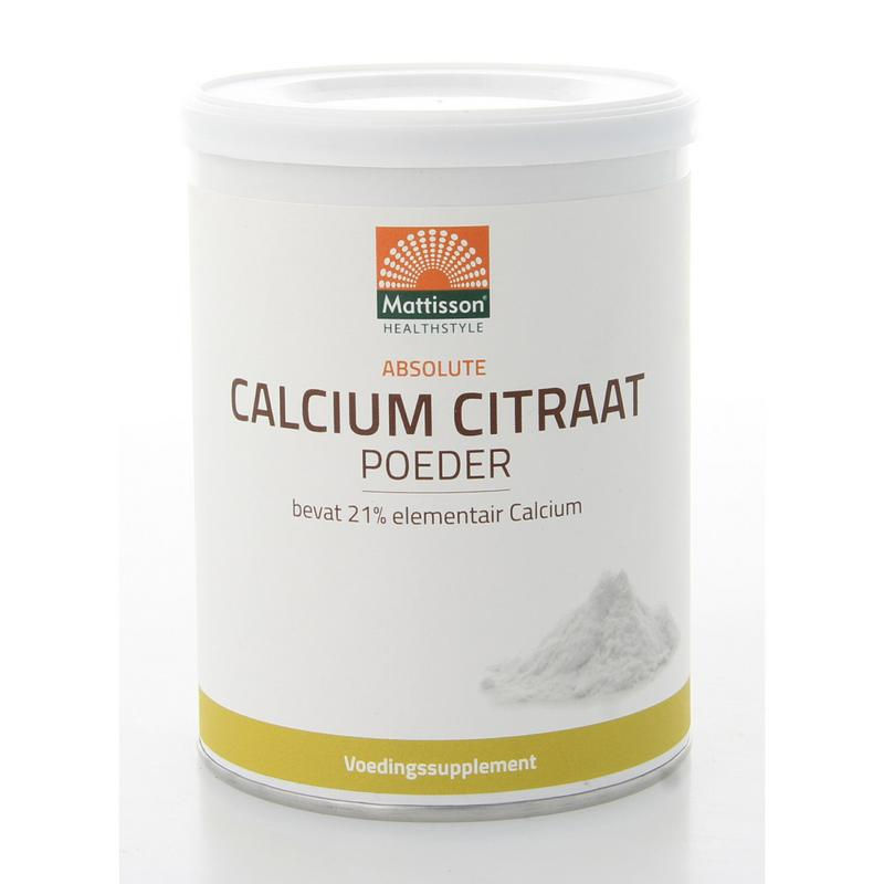 Mattisson Calcium citraat poeder - 21% elementair calcium