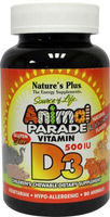 Natures Plus Animal parade vitamine D3 kauwtablet