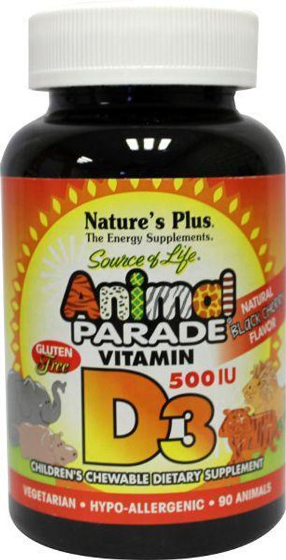 Natures Plus Animal parade vitamine D3 kauwtablet