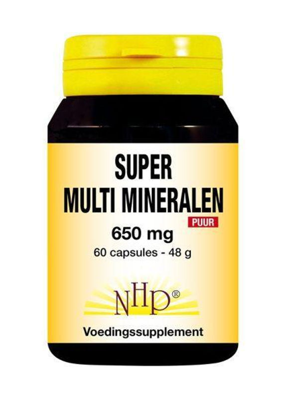 NHP Super multi mineralen 650 mg puur