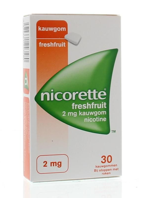 Nicorette Kauwgom 2 mg freshfruit