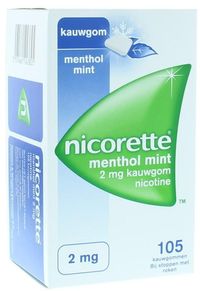 Kauwgom 2 mg menthol mint