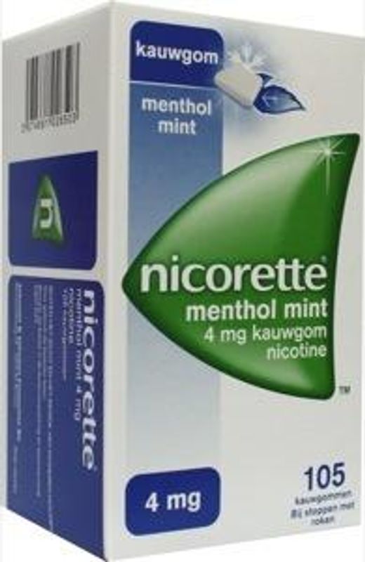 Nicorette Kauwgom 4 mg menthol mint