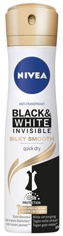 Nivea Deodorant black & white silky smooth spray