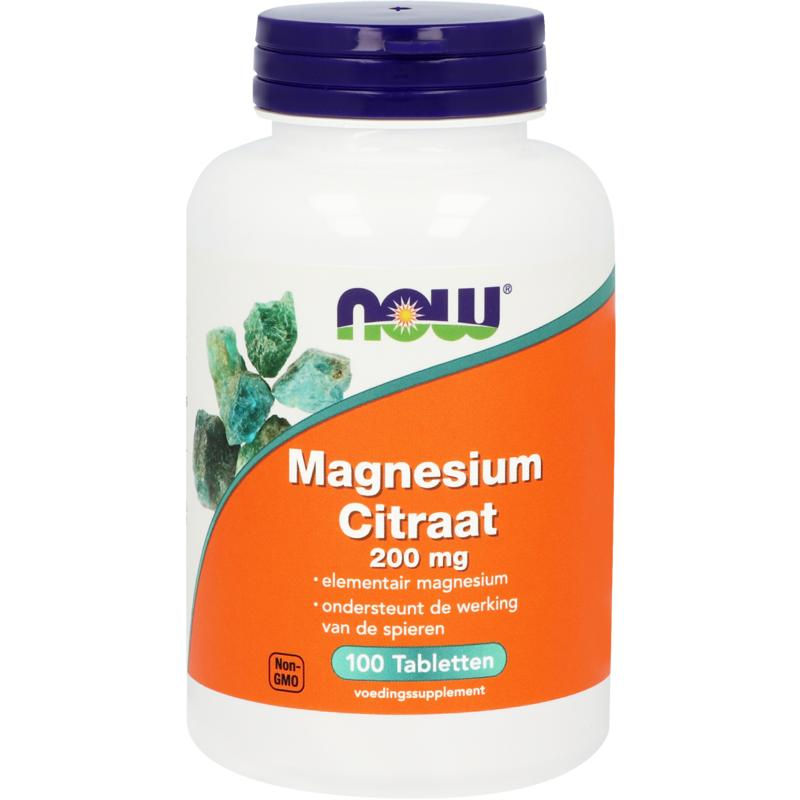 NOW Magnesium citraat 200 mg