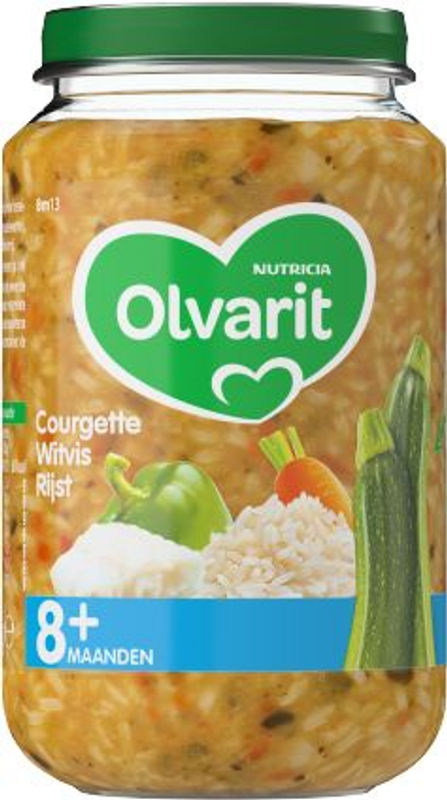 Olvarit Courgette witvis rijst 8M13