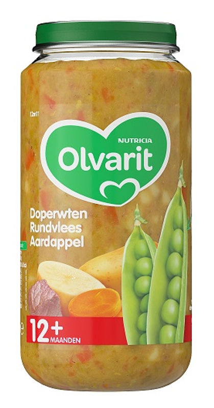 Olvarit Doperwten rundvlees aardappels 12M11