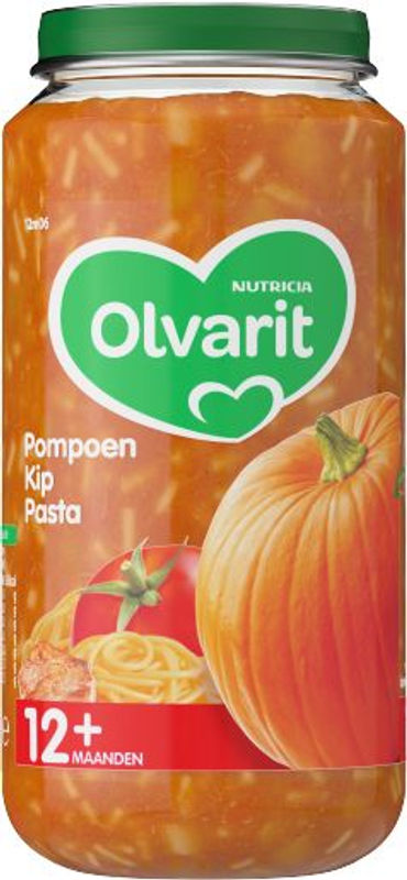 Olvarit Pompoen kip pasta 12M06