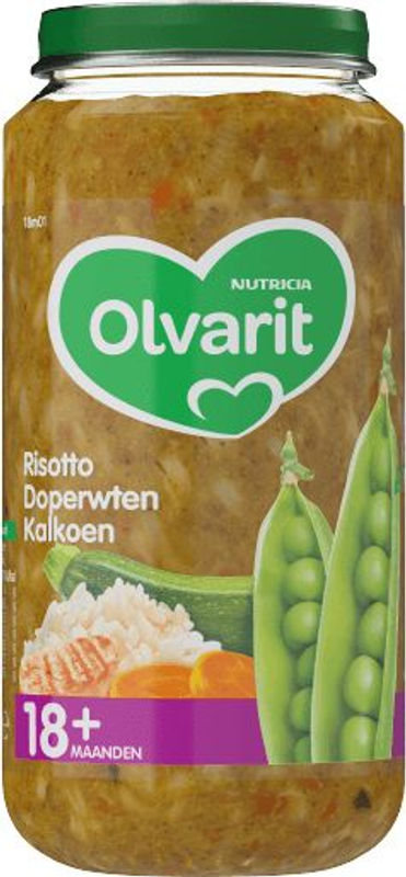Olvarit Risotto doperwten kalkoen 18M01