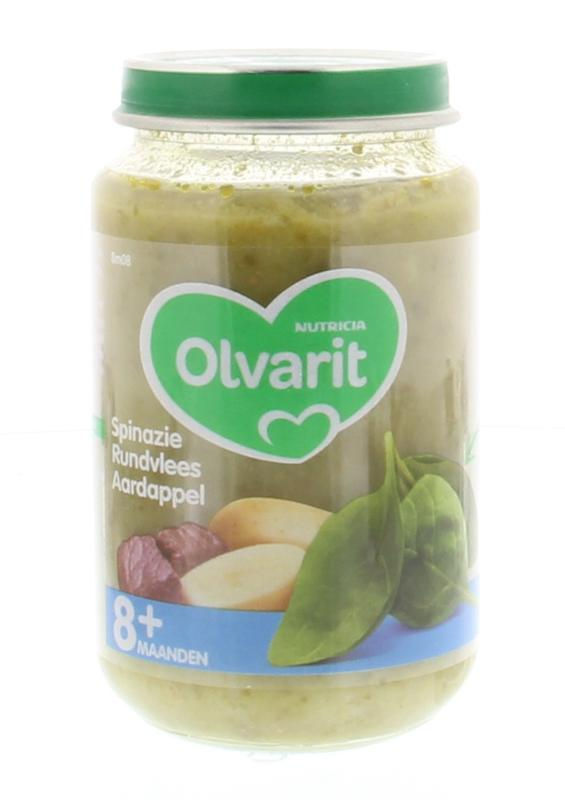 Olvarit Spinazie rundvlees aardappel 8M08