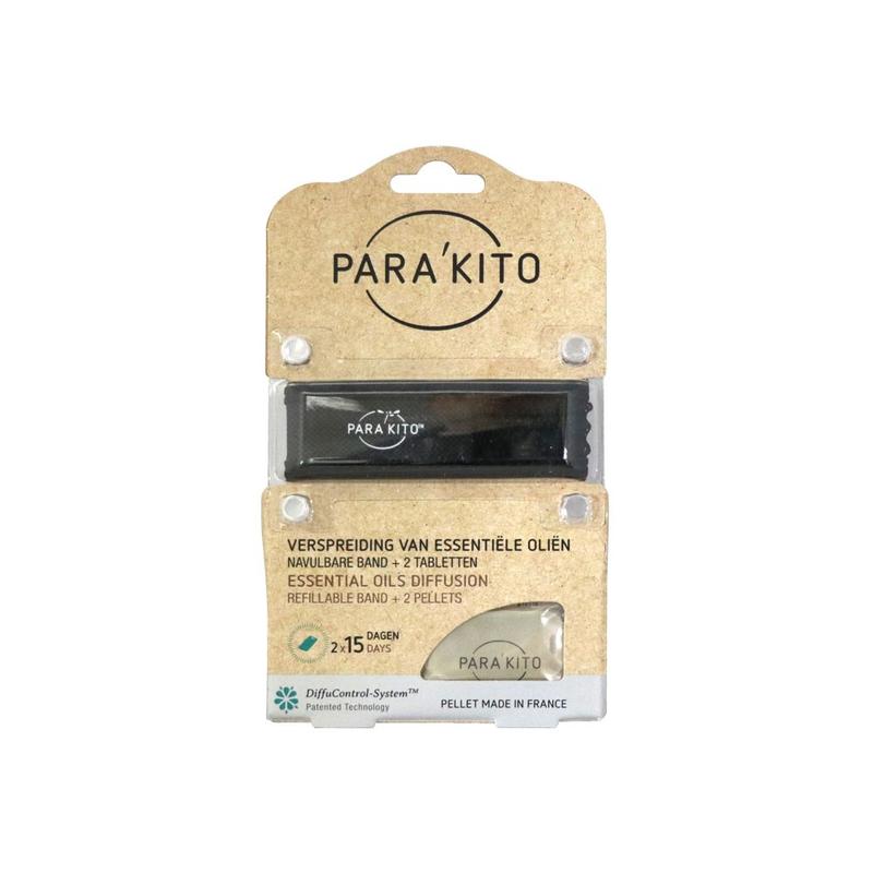 Armband zwart met 2 tabletten