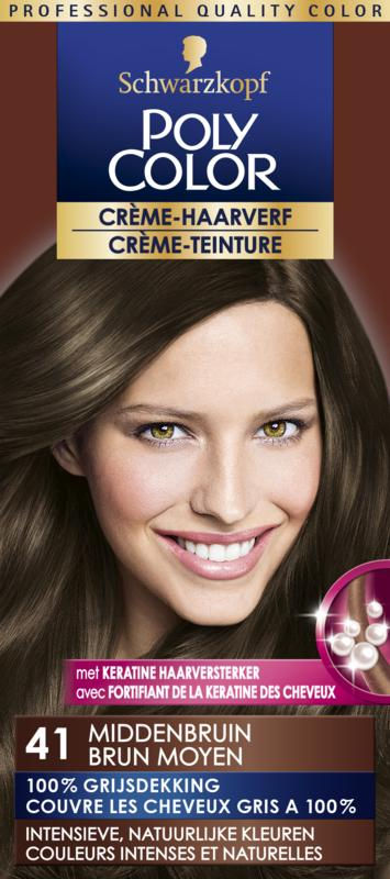 Poly Color Creme haarverf 41 middenbruin