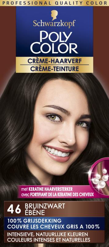Poly Color Creme haarverf 46 bruin zwart