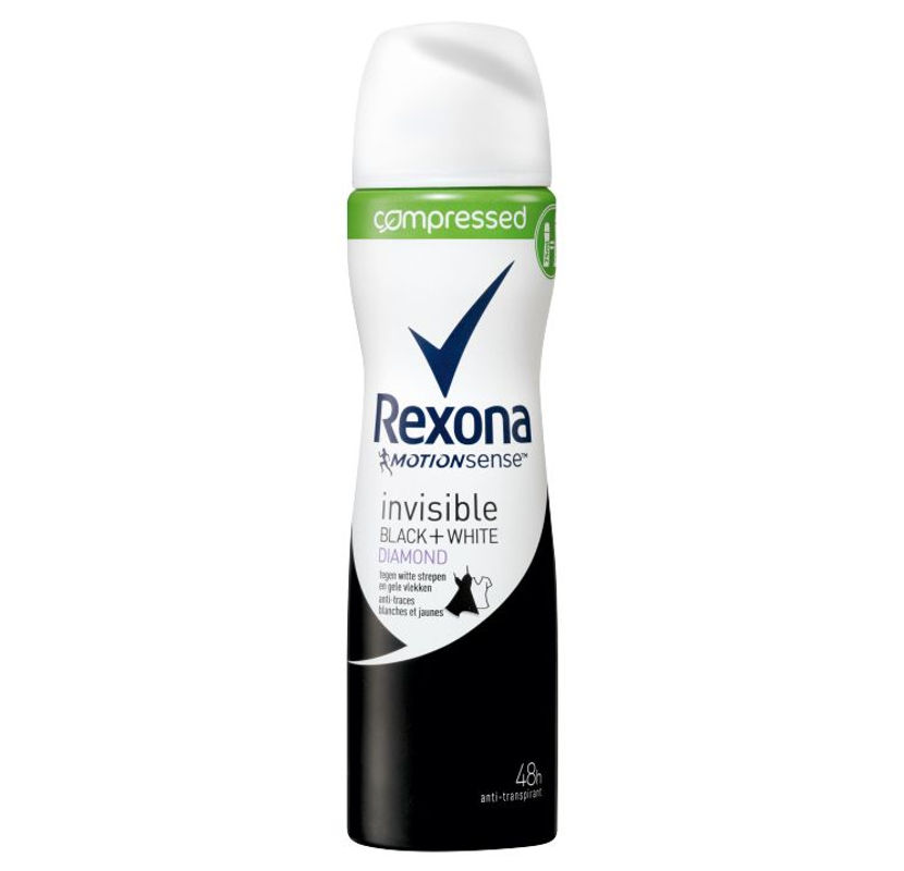 Rexona Deodorant spray compressed invisible diamond