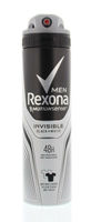Rexona Deodorant spray men invisible black & white
